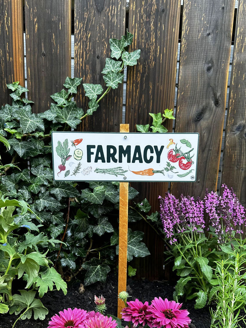 Farmacy — Outdoor Sign for Medicinal Herb Gardens & Apothecary Spaces