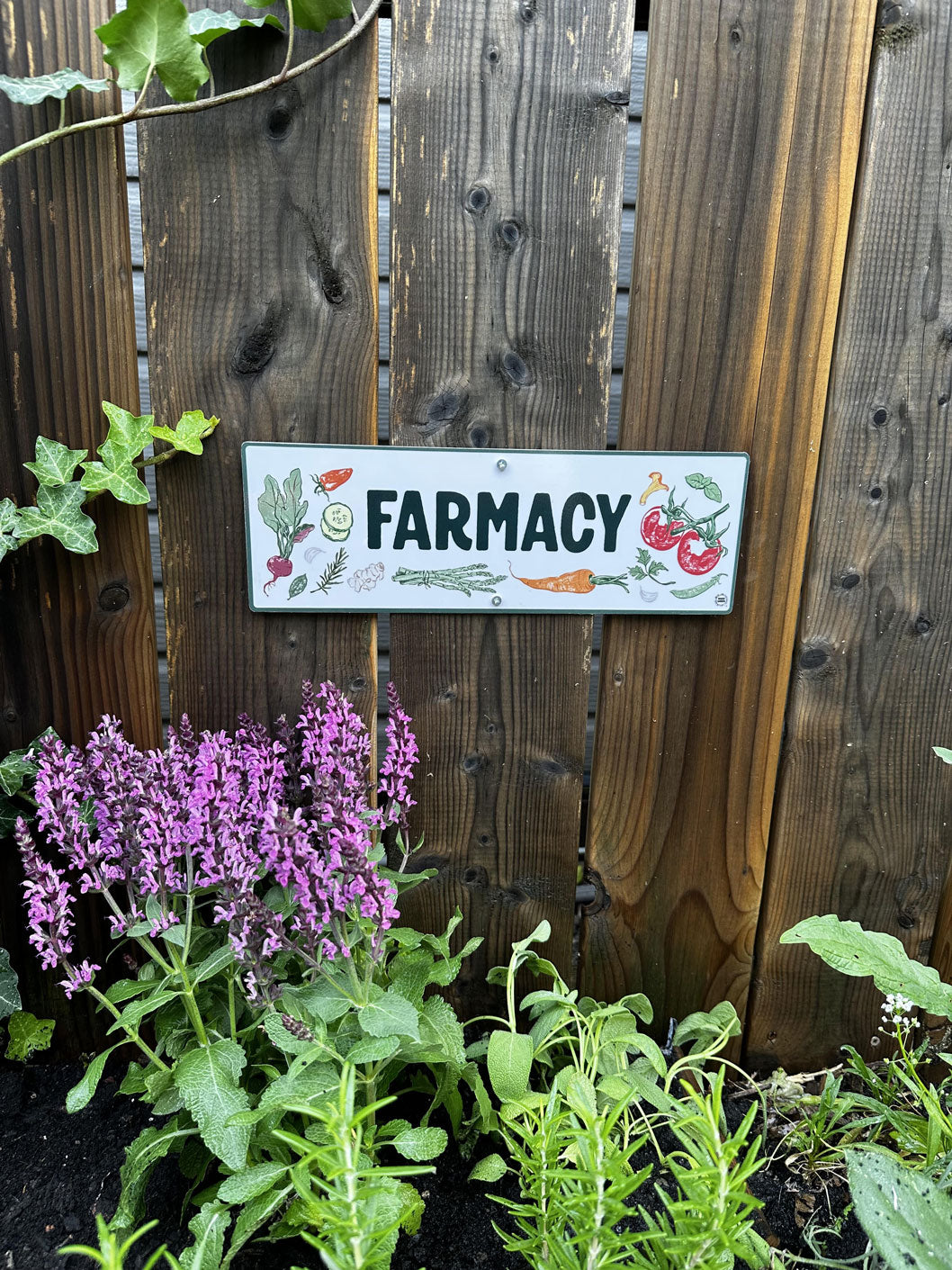Farmacy — Outdoor Sign for Medicinal Herb Gardens & Apothecary Spaces